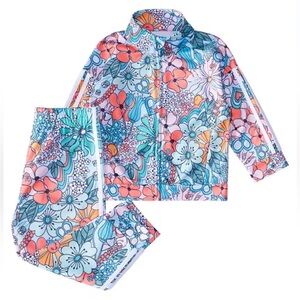 Adidas set floral track suit 6-12 m